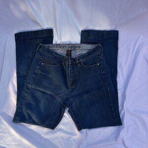 Calvin Klein Jeans Womens Slim Fit Mid-Rise Denim Size 30W 28L - Hemmed